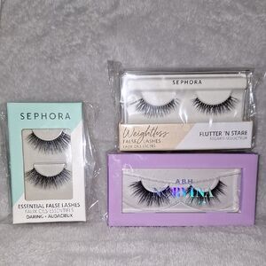 New 3 Sets Of Lashes, Sephora & Anastasta Beverly Hills